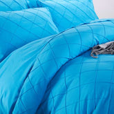 Exotic Embellish Cross Pleated Duvet Set - Deep Sky Blue
